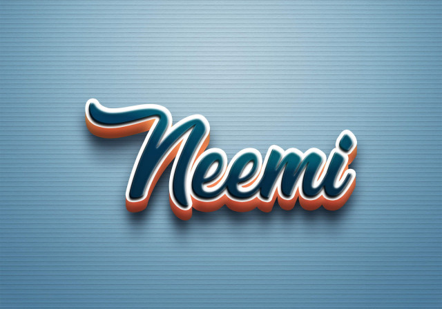 Free photo of Cursive Name DP: Neemi