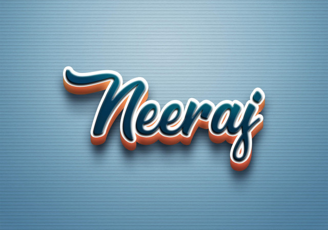 Free photo of Cursive Name DP: Neeraj