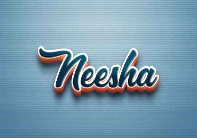 Free photo of Cursive Name DP: Neesha