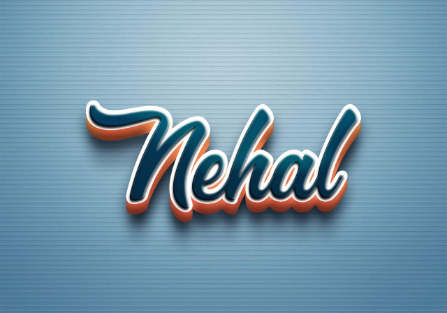 Free photo of Cursive Name DP: Nehal