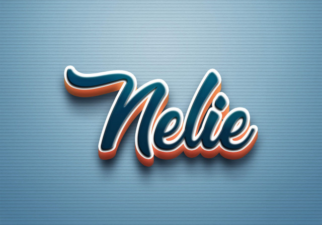 Free photo of Cursive Name DP: Nelie