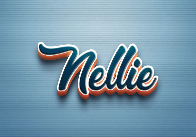 Free photo of Cursive Name DP: Nellie