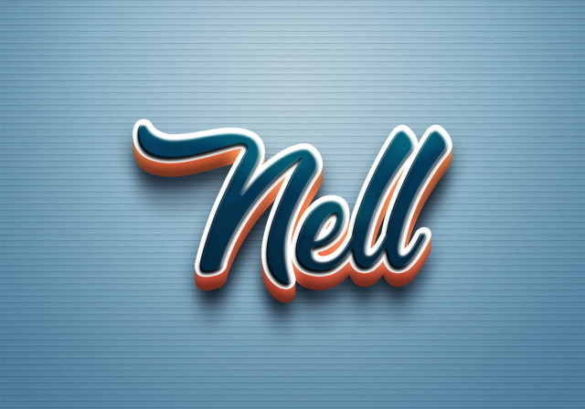 Free photo of Cursive Name DP: Nell