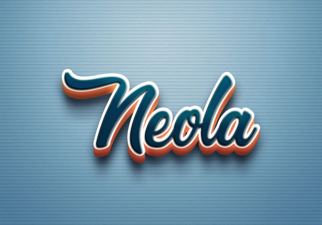 Free photo of Cursive Name DP: Neola