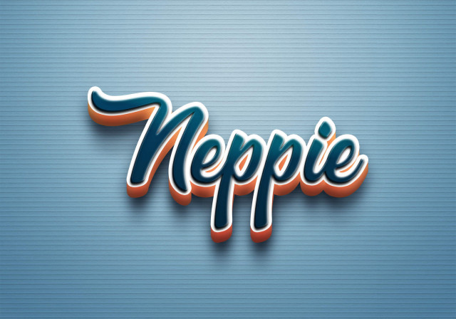 Free photo of Cursive Name DP: Neppie