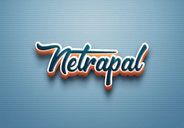 Free photo of Cursive Name DP: Netrapal