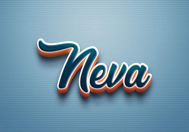 Free photo of Cursive Name DP: Neva