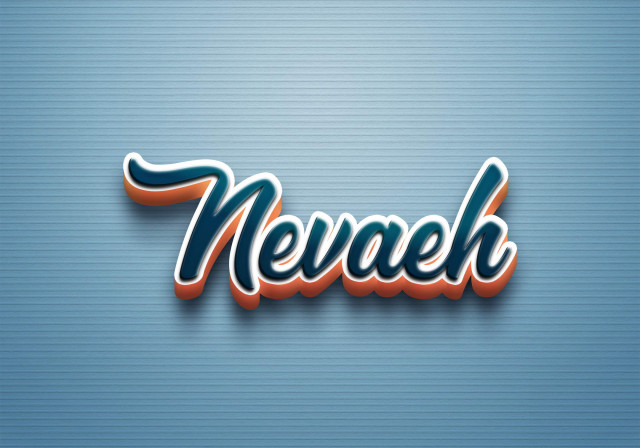 Free photo of Cursive Name DP: Nevaeh