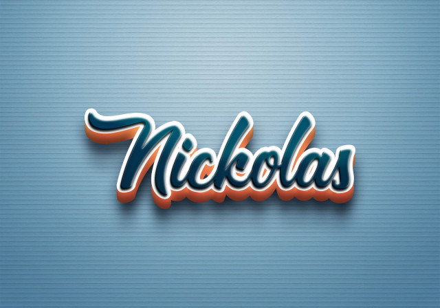 Free photo of Cursive Name DP: Nickolas