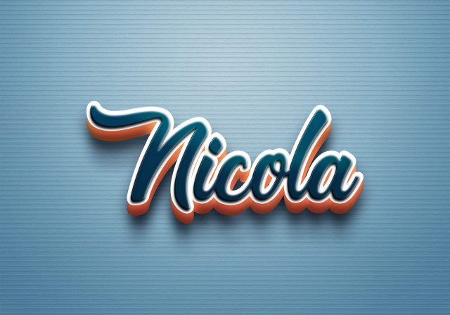 Free photo of Cursive Name DP: Nicola