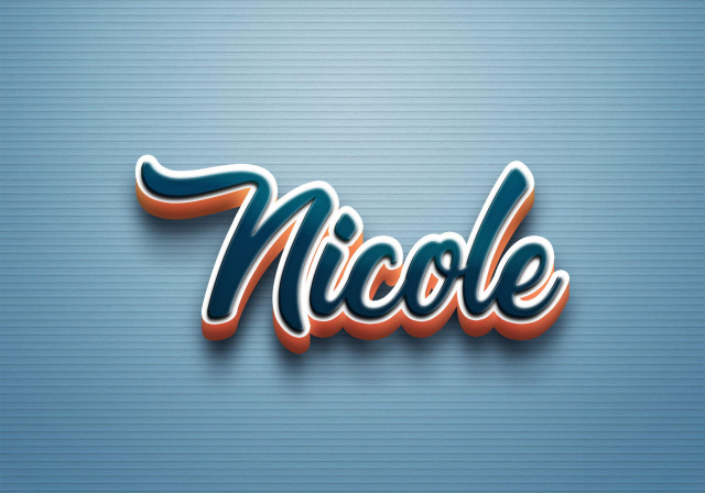 Free photo of Cursive Name DP: Nicole