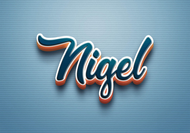 Free photo of Cursive Name DP: Nigel