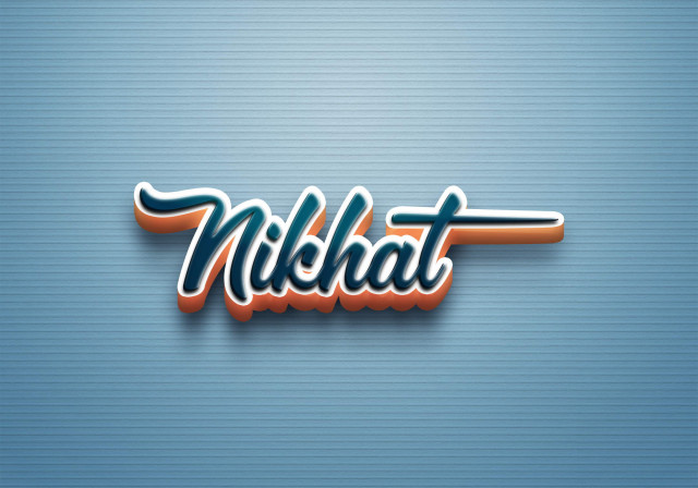 Free photo of Cursive Name DP: Nikhat