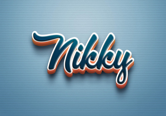 Free photo of Cursive Name DP: Nikky