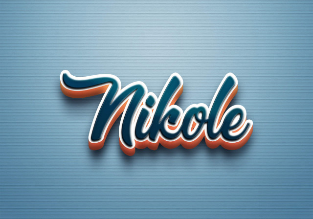 Free photo of Cursive Name DP: Nikole