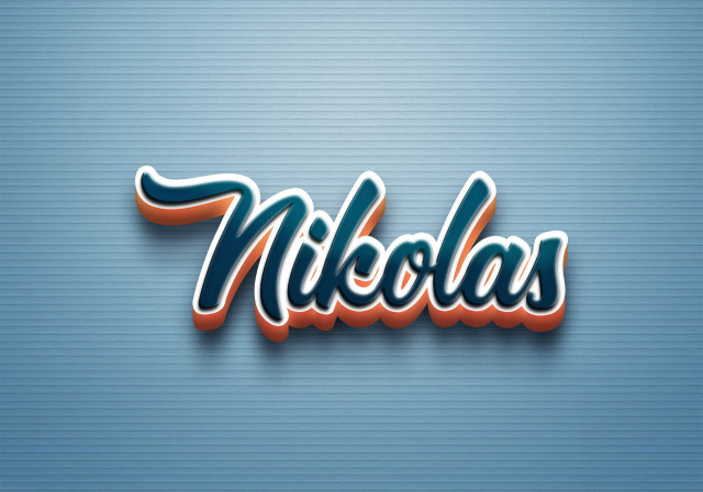 Free photo of Cursive Name DP: Nikolas