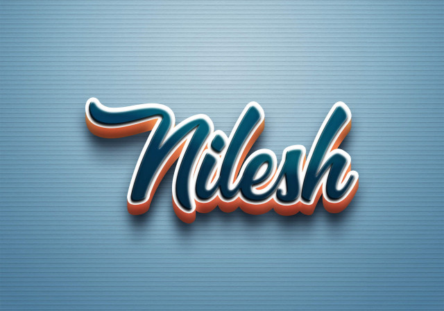Free photo of Cursive Name DP: Nilesh