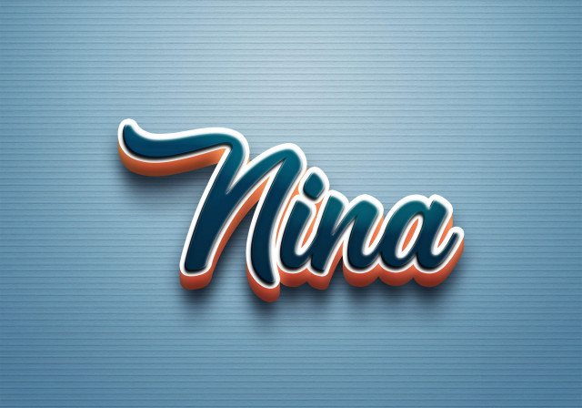 Free photo of Cursive Name DP: Nina