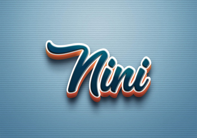 Free photo of Cursive Name DP: Nini