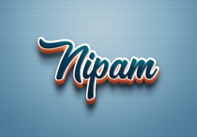 Free photo of Cursive Name DP: Nipam