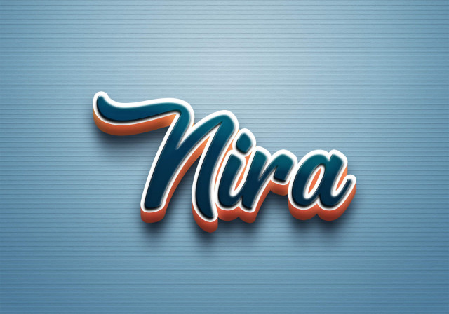 Free photo of Cursive Name DP: Nira