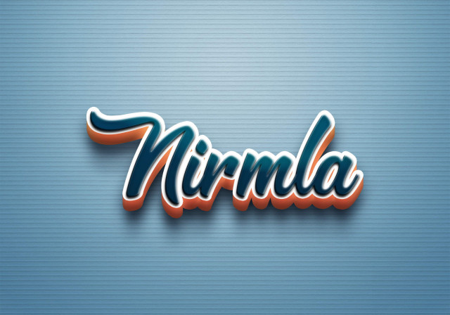 Free photo of Cursive Name DP: Nirmla