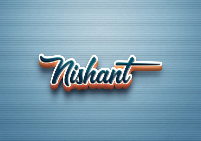 Free photo of Cursive Name DP: Nishant