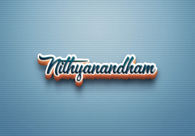 Free photo of Cursive Name DP: Nithyanandham