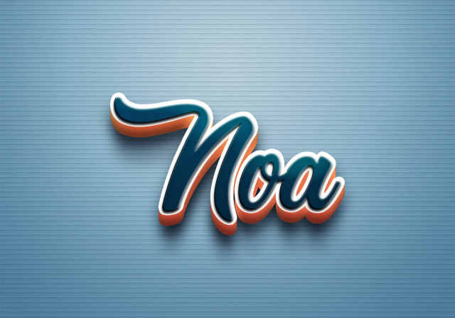 Free photo of Cursive Name DP: Noa