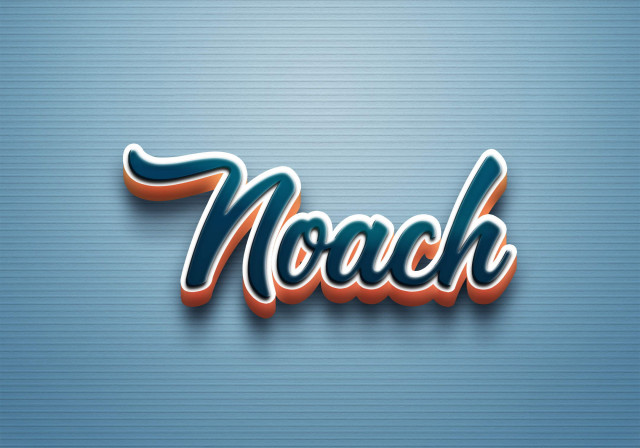 Free photo of Cursive Name DP: Noach