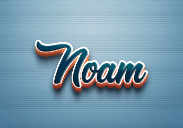 Free photo of Cursive Name DP: Noam