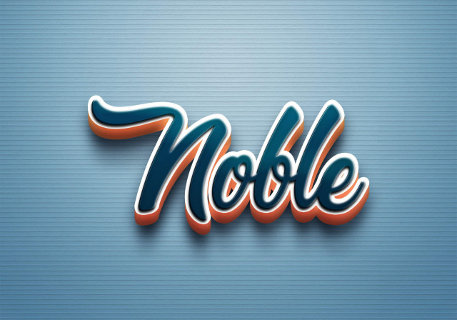 Free photo of Cursive Name DP: Noble