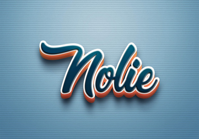 Free photo of Cursive Name DP: Nolie