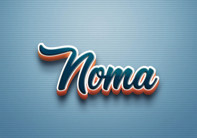 Free photo of Cursive Name DP: Noma