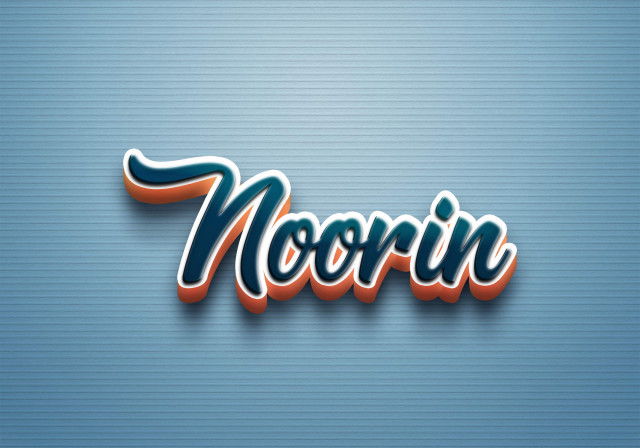 Free photo of Cursive Name DP: Noorin