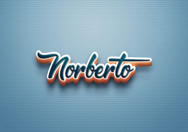 Free photo of Cursive Name DP: Norberto