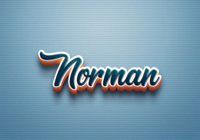 Free photo of Cursive Name DP: Norman