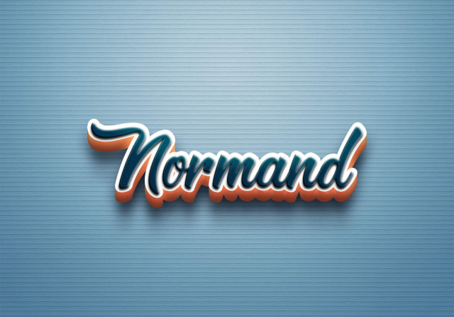 Free photo of Cursive Name DP: Normand