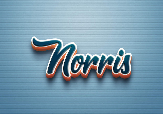 Free photo of Cursive Name DP: Norris