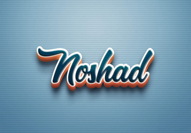 Free photo of Cursive Name DP: Noshad