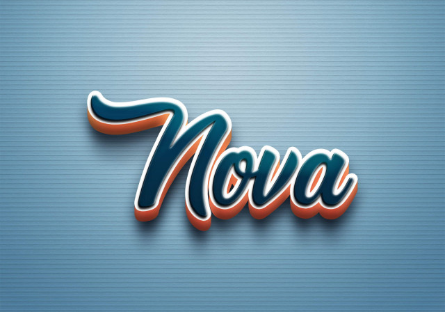 Free photo of Cursive Name DP: Nova