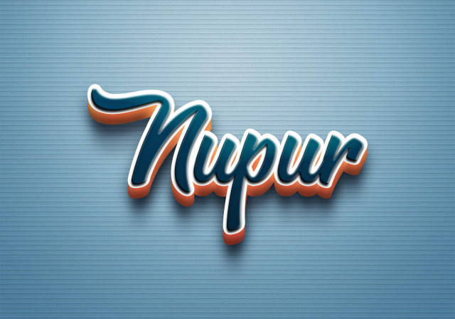 Free photo of Cursive Name DP: Nupur