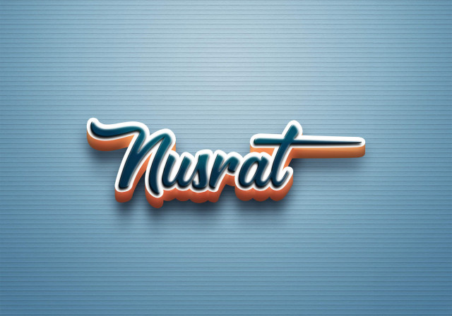 Free photo of Cursive Name DP: Nusrat