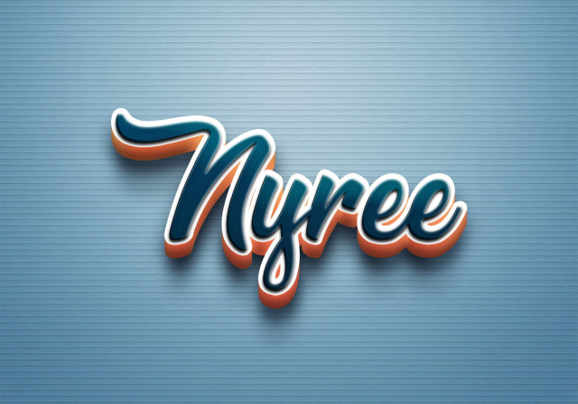 Free photo of Cursive Name DP: Nyree