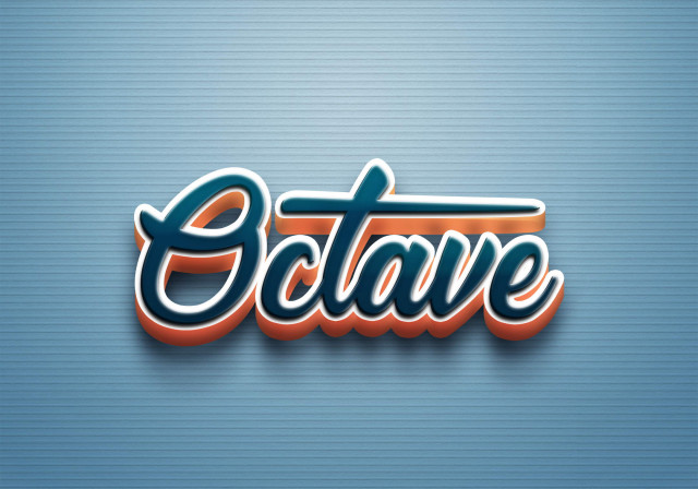 Free photo of Cursive Name DP: Octave