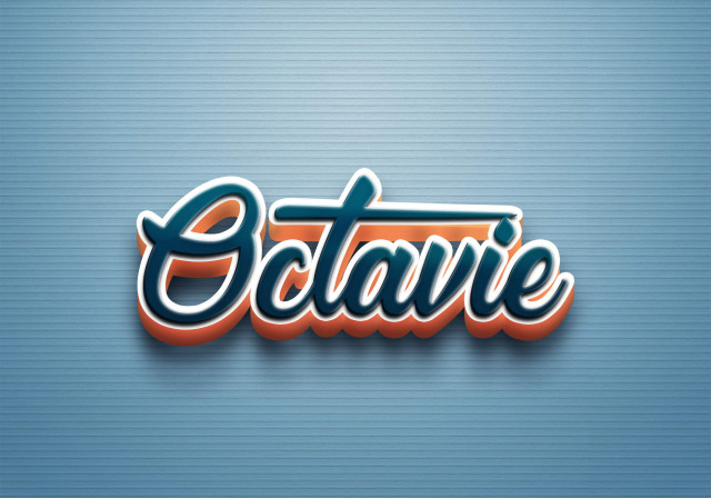 Free photo of Cursive Name DP: Octavie