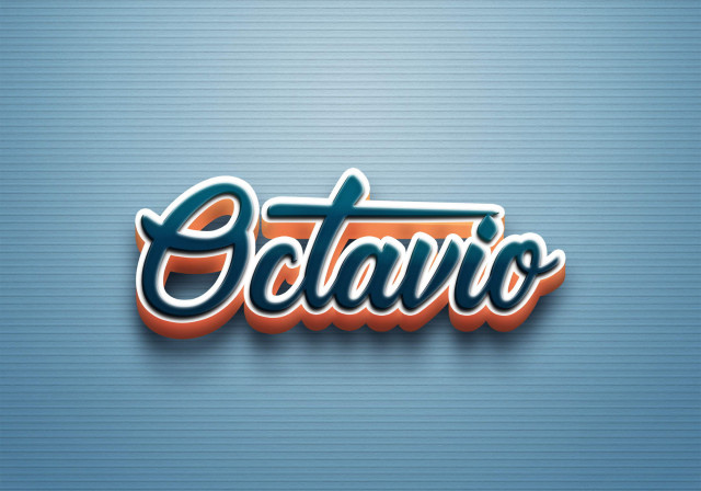 Free photo of Cursive Name DP: Octavio