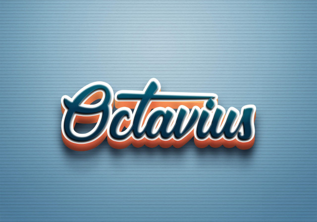 Free photo of Cursive Name DP: Octavius