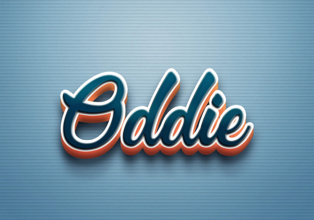 Free photo of Cursive Name DP: Oddie