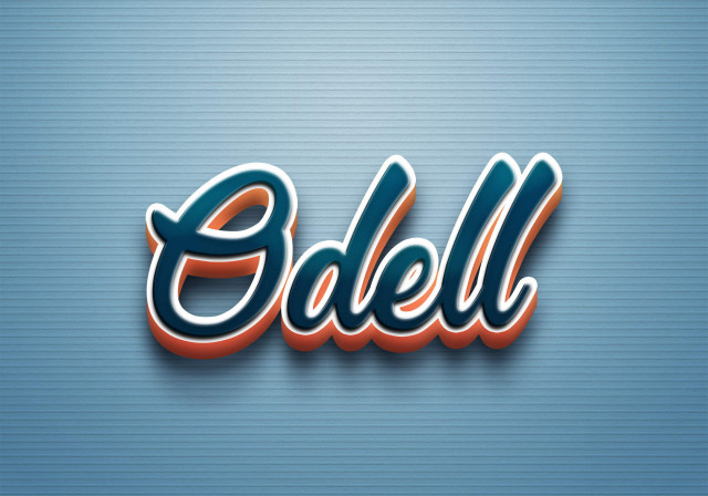 Free photo of Cursive Name DP: Odell